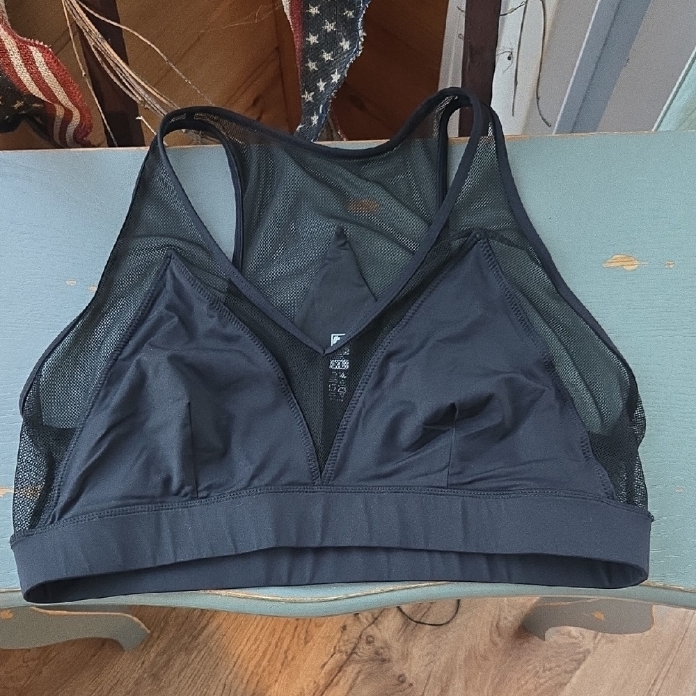 DIXXON Black Mesh Bikini Top